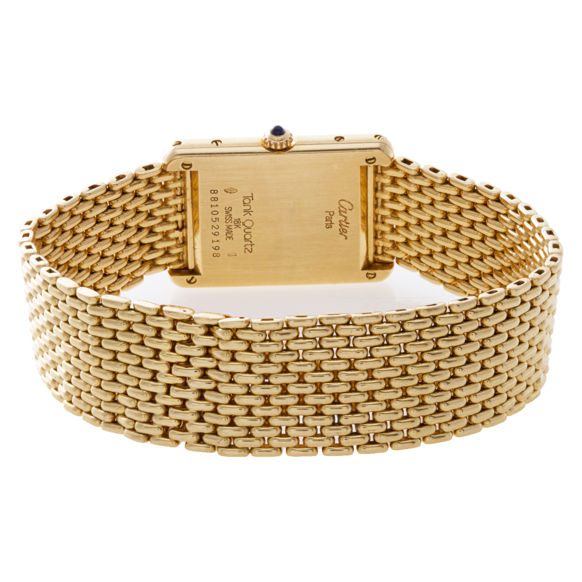Cartier Cartier 2078 Tank Quartz Unisex 18k yellow gold Watches Cartier Cartier 2078 Tank Quartz Unisex 18k yellow gold Watches