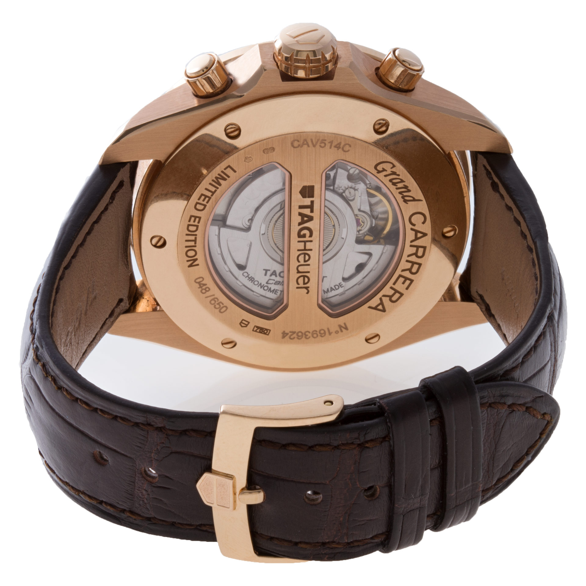 Tag Heuer CAV514B.FC8171 Grand Carrera Automatic Male 18k rose gold Watches Tag Heuer CAV514B.FC8171 Grand Carrera Automatic Male 18k rose gold Watches