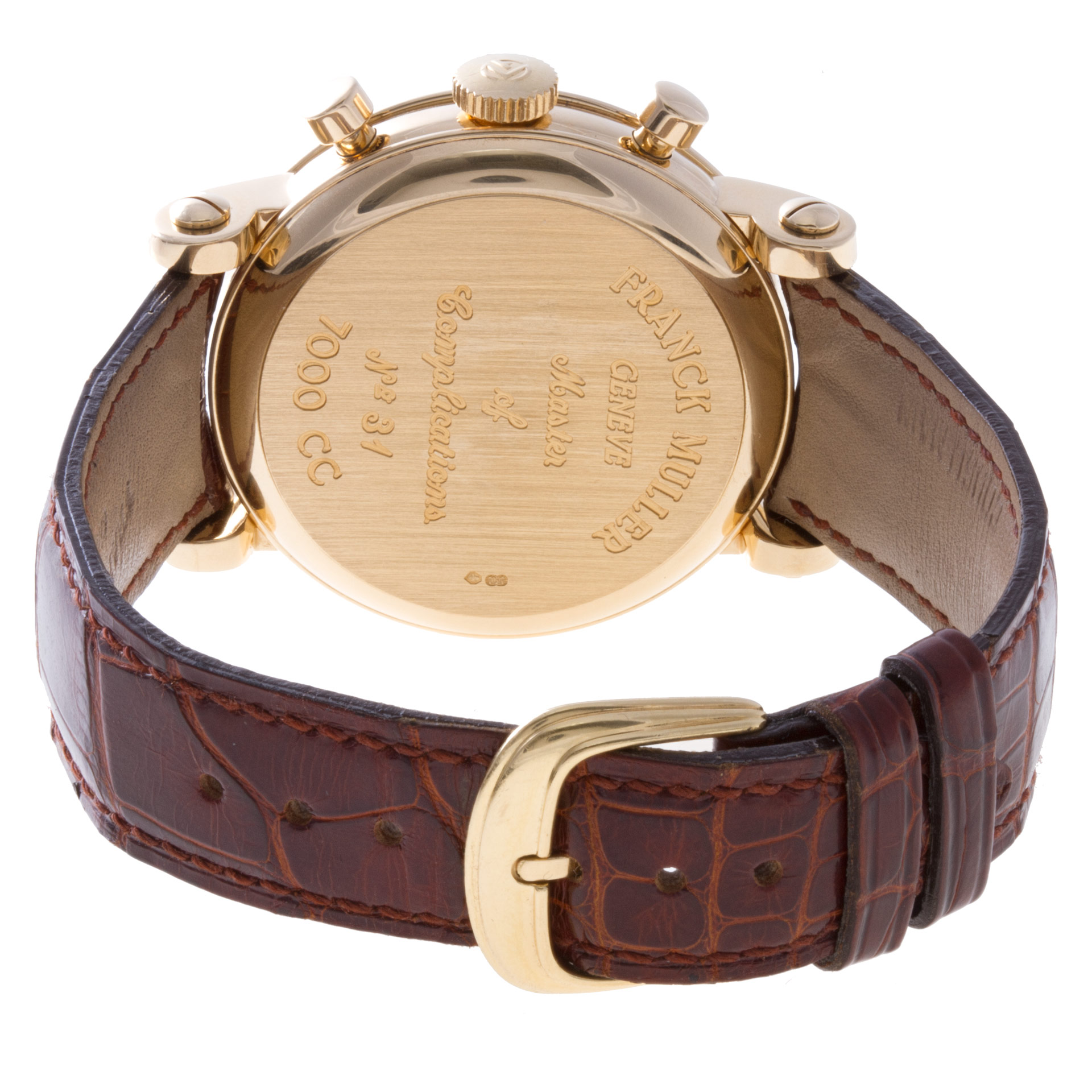Franck Muller 7000 CC Chronograph Automatic Male 18k Yellow Gold Watches Franck Muller 7000 CC Chronograph Automatic Male 18k Yellow Gold Watches