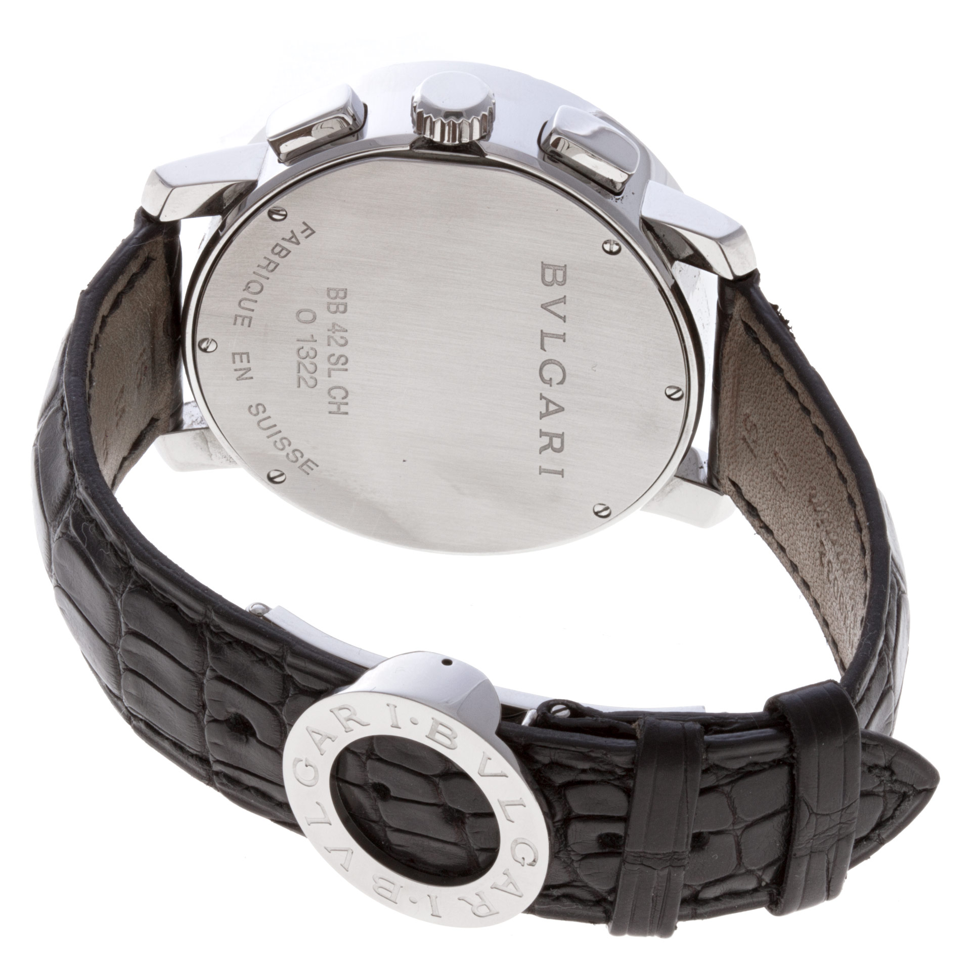 Bvlgari BB 42 SL CH Chronograph Automatic Male Stainless Steel Watches Bvlgari BB 42 SL CH Chronograph Automatic Male Stainless Steel Watches