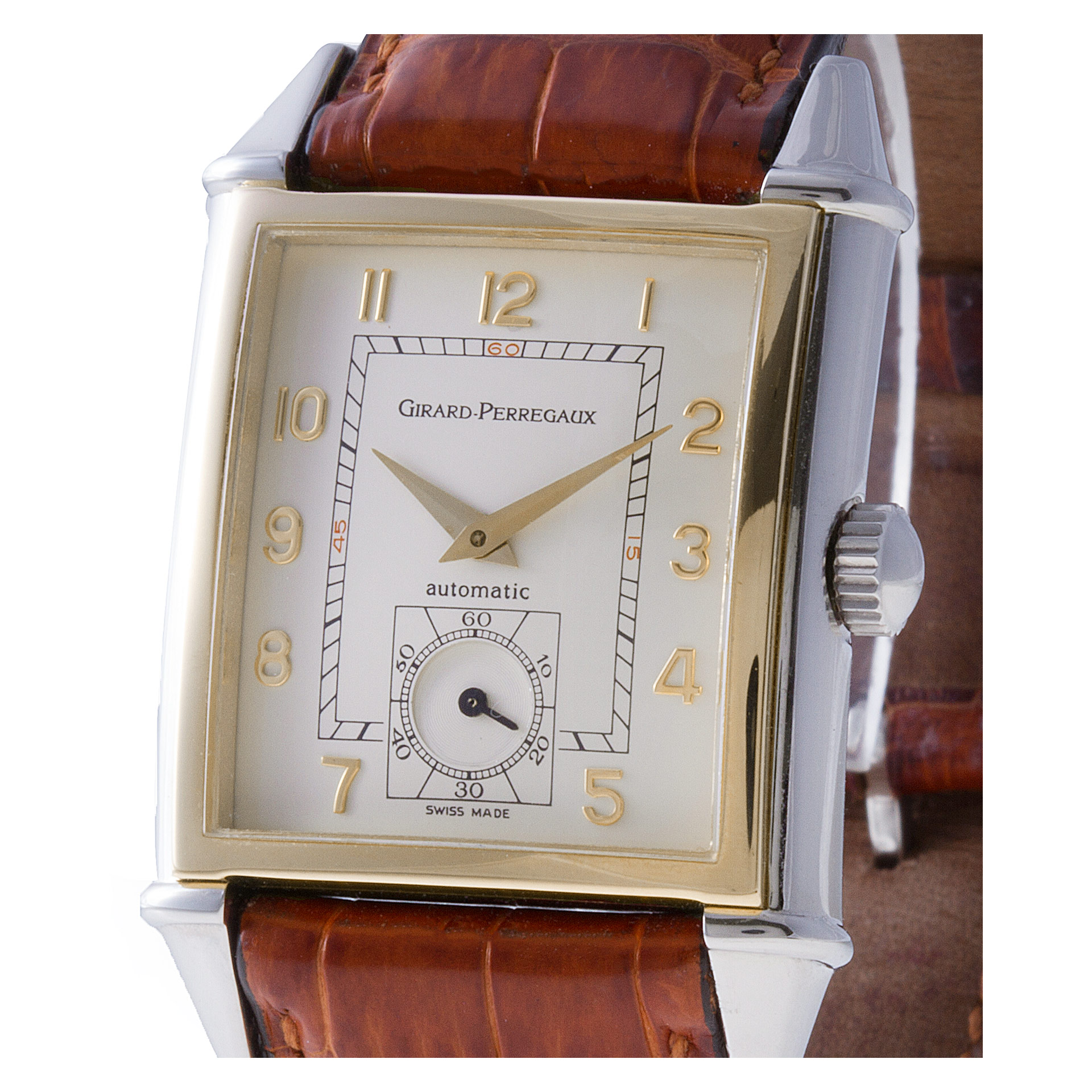 Girard Perregaux 2594 Vintage 1945 Automatic Male stainless steel & rose gold Watches Girard Perregaux 2594 Vintage 1945 Automatic Male stainless steel & rose gold Watches