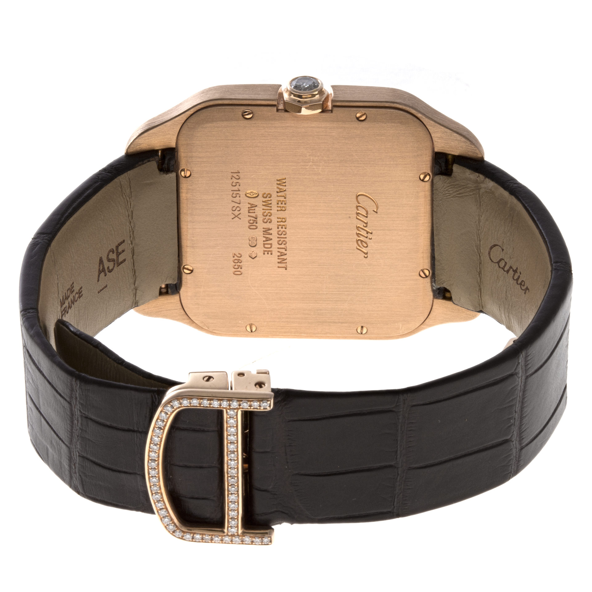 Cartier WH100751 Santos Dumont Manual Unisex 18k Pink Gold Watches Cartier WH100751 Santos Dumont Manual Unisex 18k Pink Gold Watches