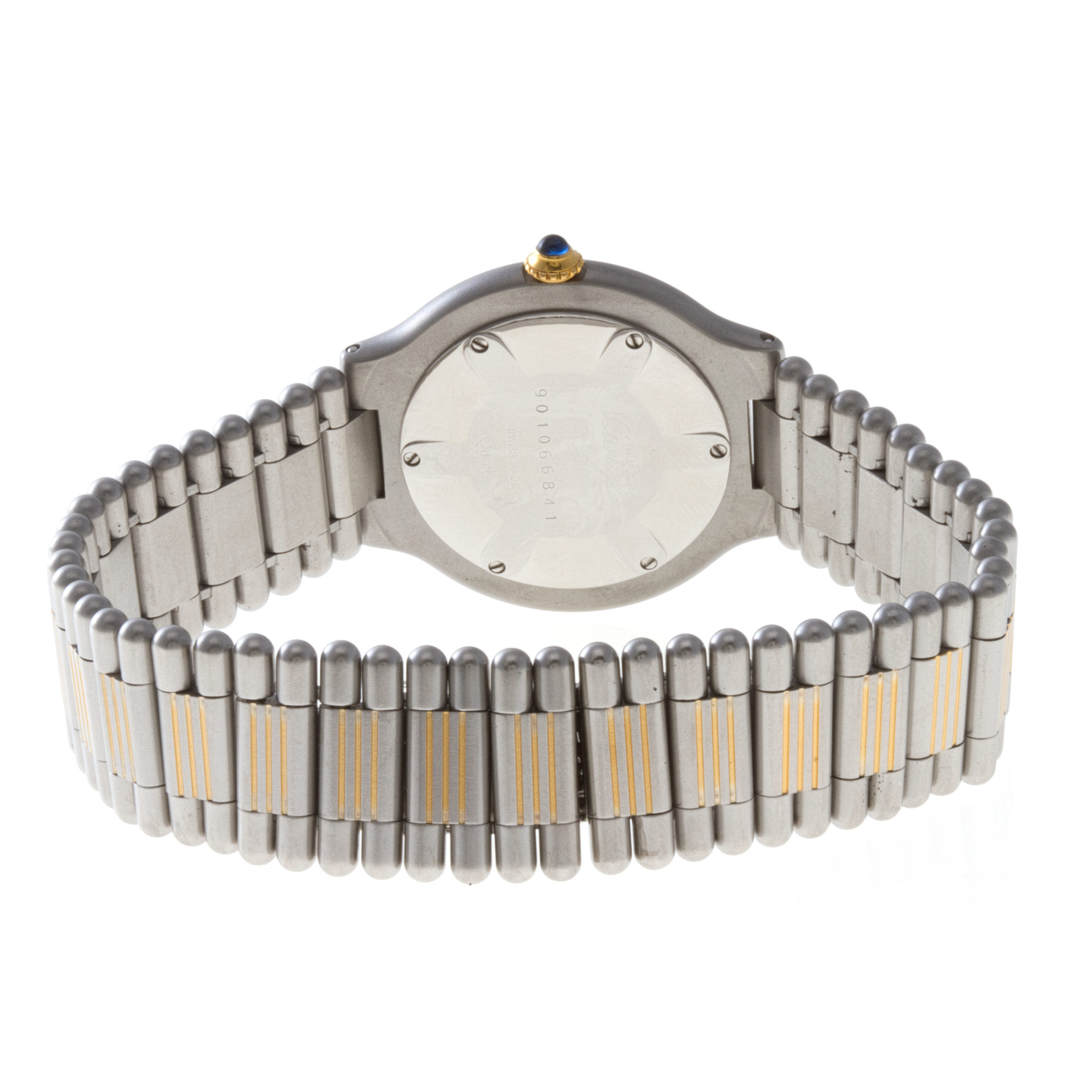 Cartier PL44613 Must de Quartz Unisex Stainless Steel & Gold Plated Watches Cartier PL44613 Must de Quartz Unisex Stainless Steel & Gold Plated Watches