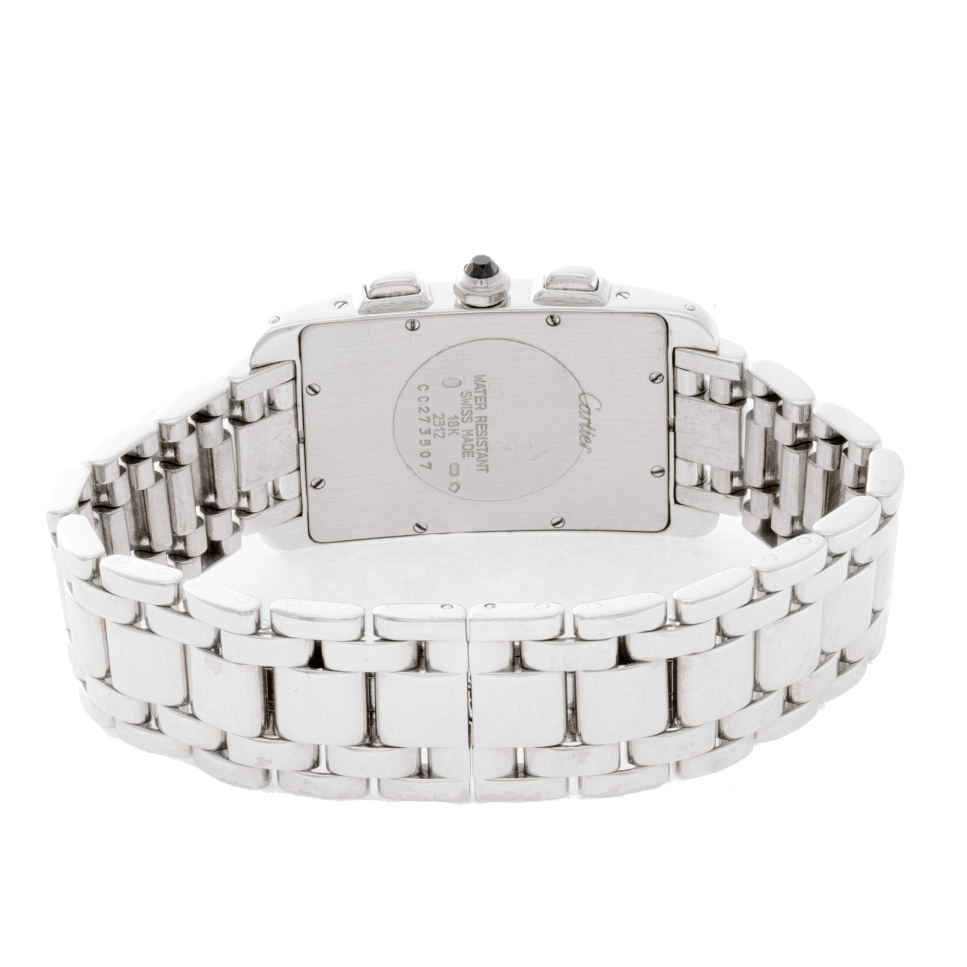 Cartier W26033L1 Tank Americaine Quartz Male 18k White Gold Watches Cartier W26033L1 Tank Americaine Quartz Male 18k White Gold Watches