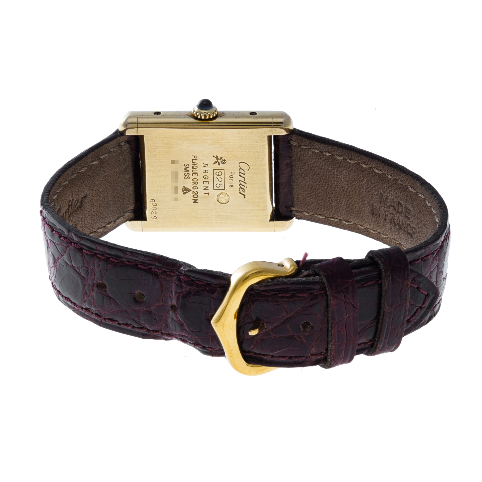 Cartier 60029 Tank Vermeil Manual Female Vermeil Watches Cartier 60029 Tank Vermeil Manual Female Vermeil Watches
