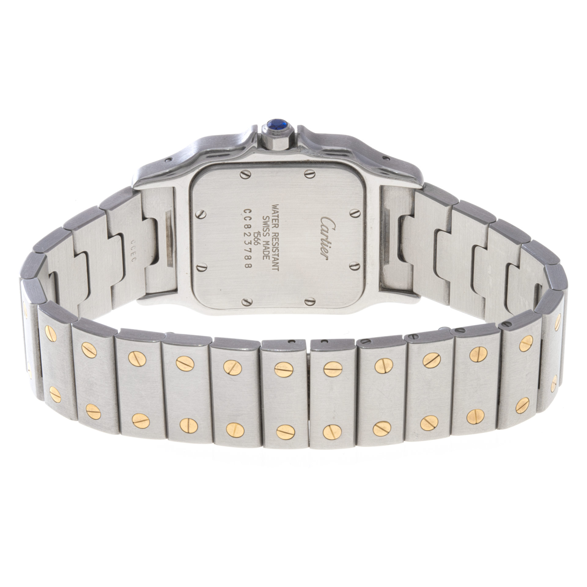 Cartier 1566 Santos Quartz Unisex 18k gold & Stainless Steel Watches Cartier 1566 Santos Quartz Unisex 18k gold & Stainless Steel Watches