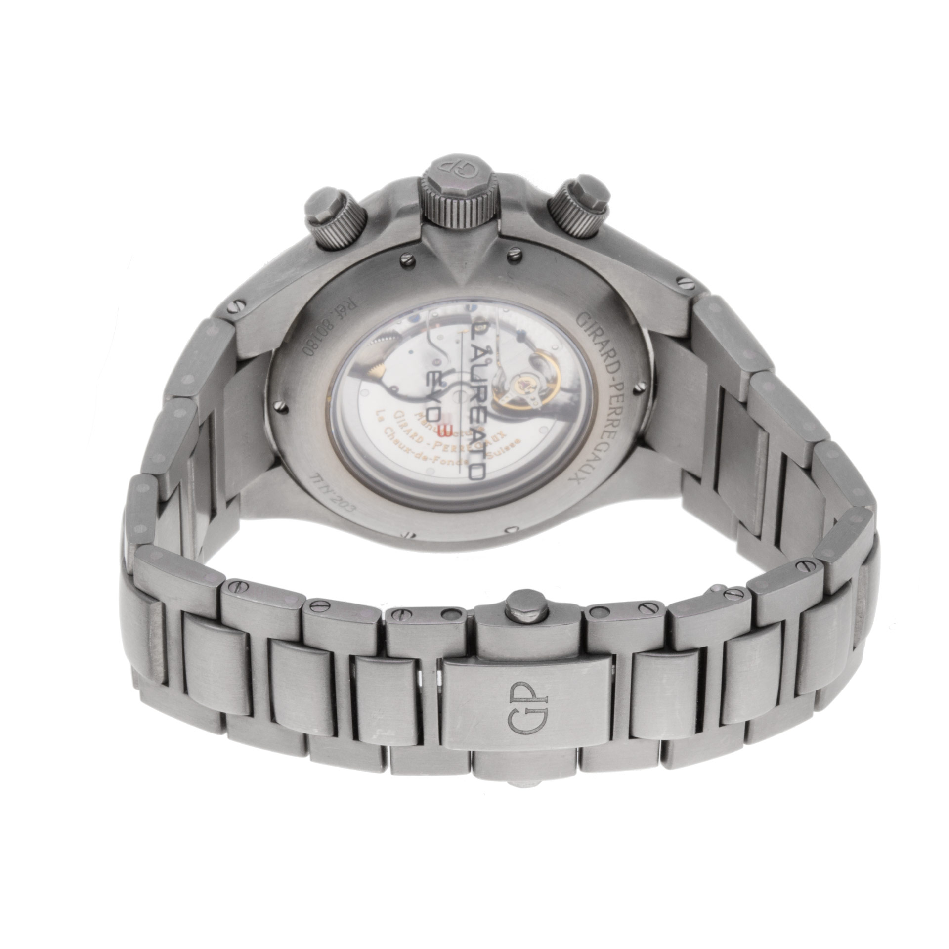 Girard Perregaux 80180-21-611-21a Laureato Automatic Male Titanium Watches Girard Perregaux 80180-21-611-21a Laureato Automatic Male Titanium Watches