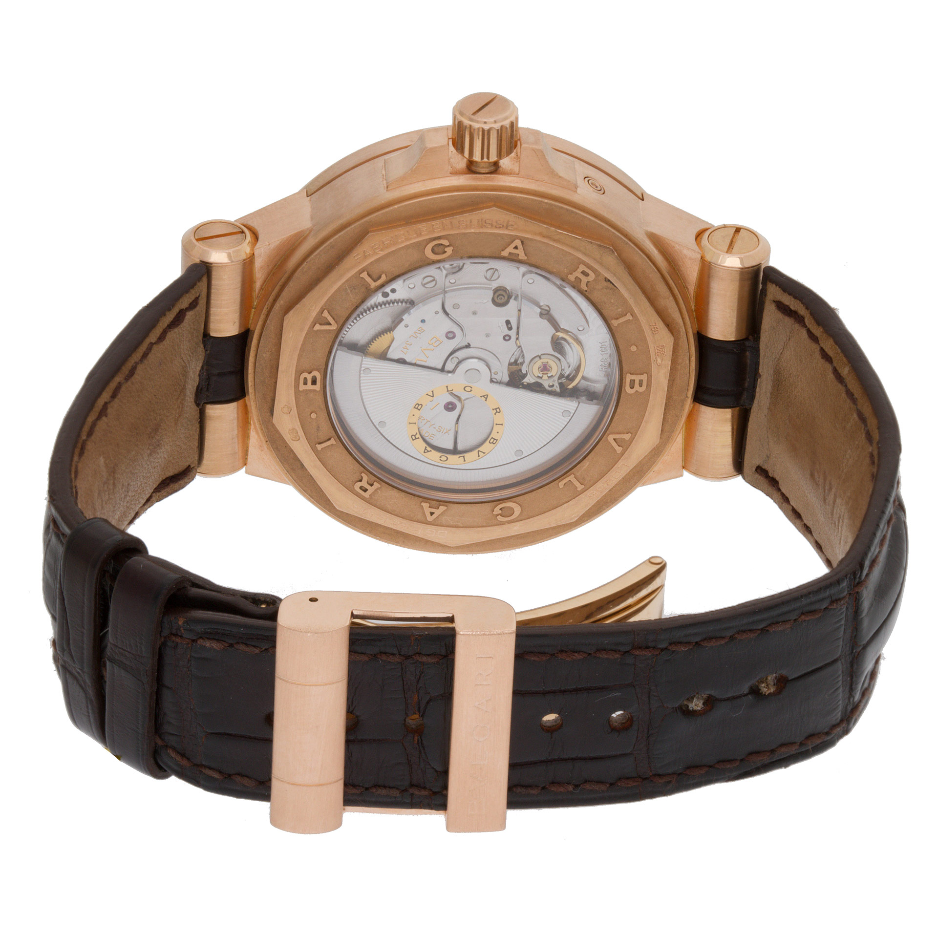 Bvlgari DGP42GMP Diagono Automatic Male 18k Pink Gold Watches Bvlgari DGP42GMP Diagono Automatic Male 18k Pink Gold Watches