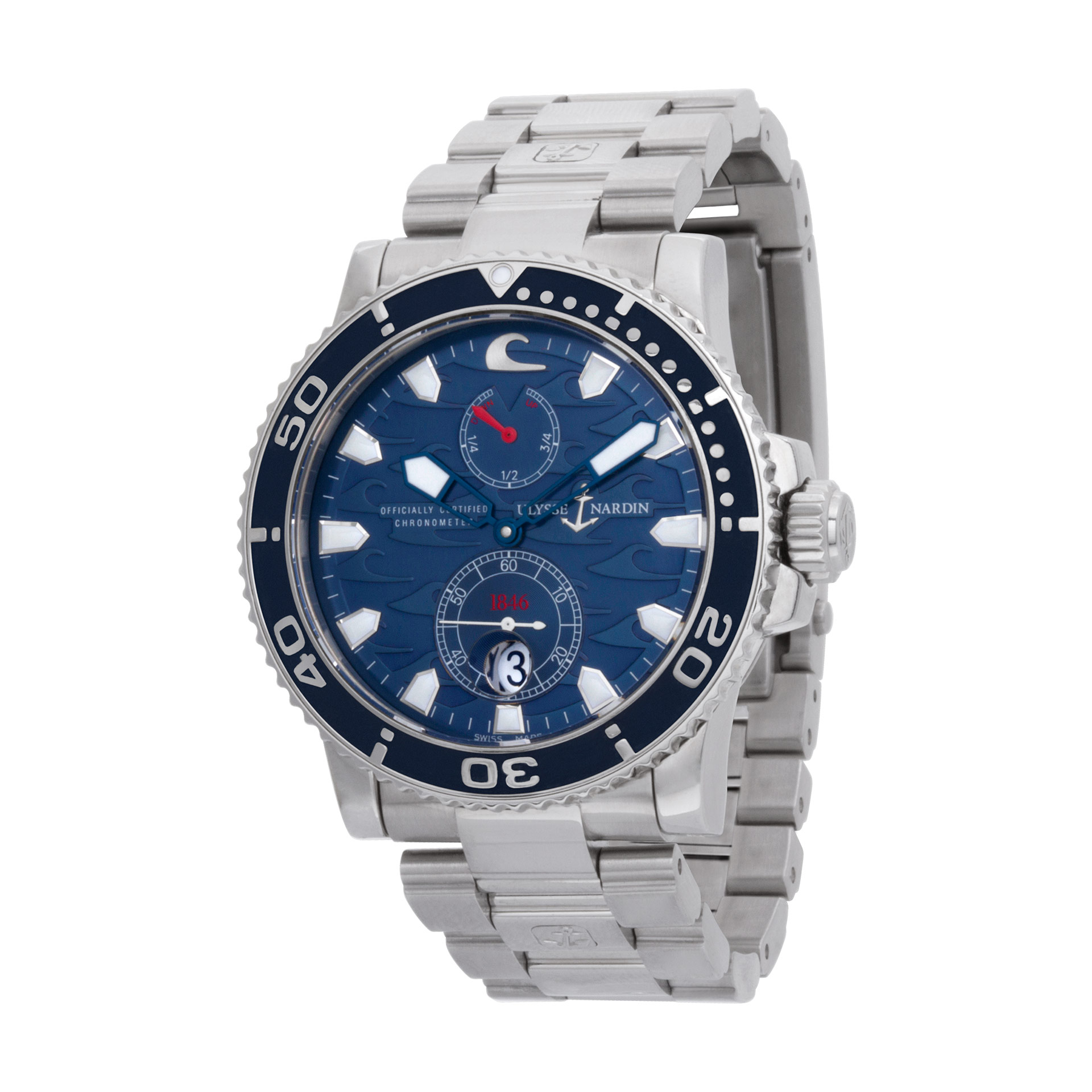 Ulysse Nardin 263-36 Maxi Marine Automatic Male Titanium Watches Ulysse Nardin 263-36 Maxi Marine Automatic Male Titanium Watches
