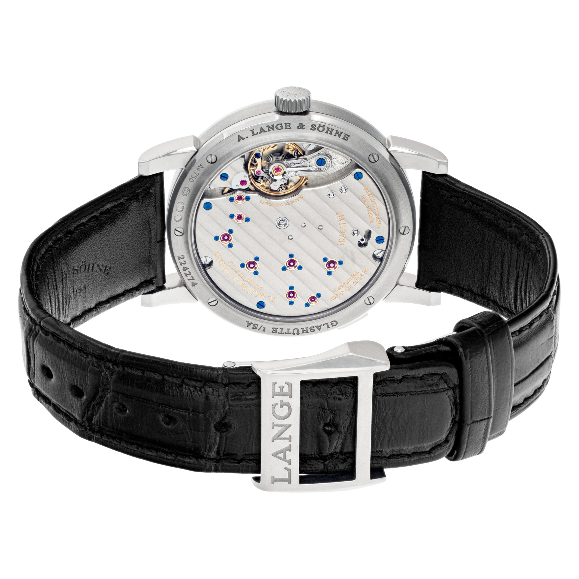 A. Lange & Sohne 191.039 Lange 1 Manual Male 18k White Gold Watches A. Lange & Sohne 191.039 Lange 1 Manual Male 18k White Gold Watches