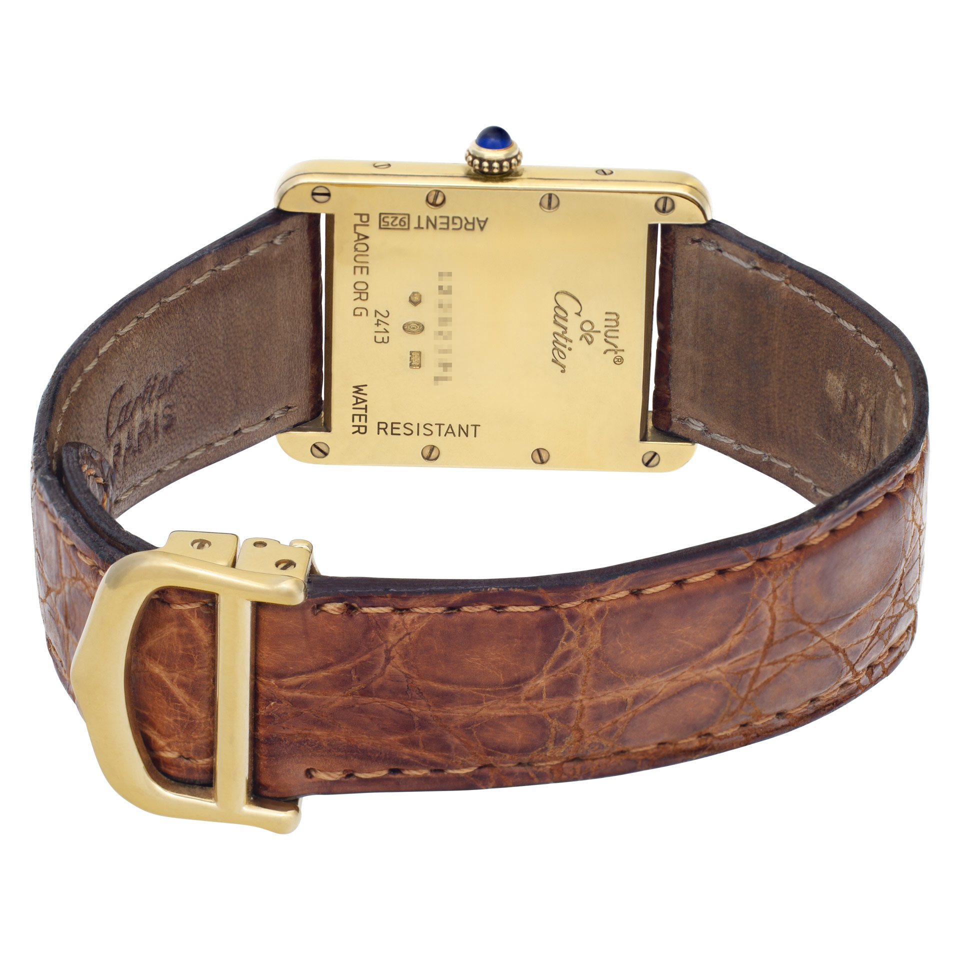 Cartier Cartier 1619 Tank Vermeil Quartz Unisex Vermeil Watches Cartier Cartier 1619 Tank Vermeil Quartz Unisex Vermeil Watches