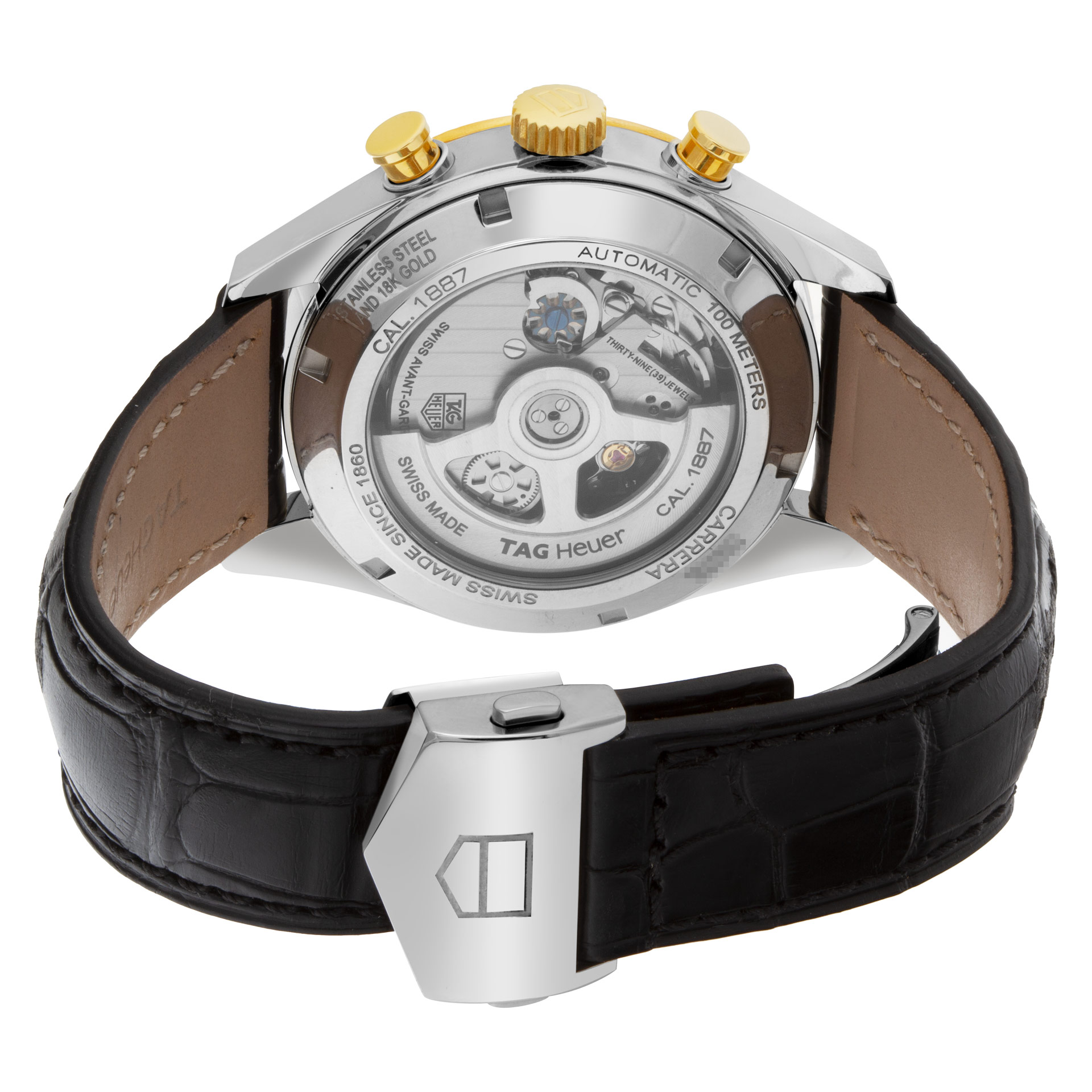 Tag Heuer CAR2150 Carrera Automatic Male 18k gold & Stainless Steel Watches Tag Heuer CAR2150 Carrera Automatic Male 18k gold & Stainless Steel Watches