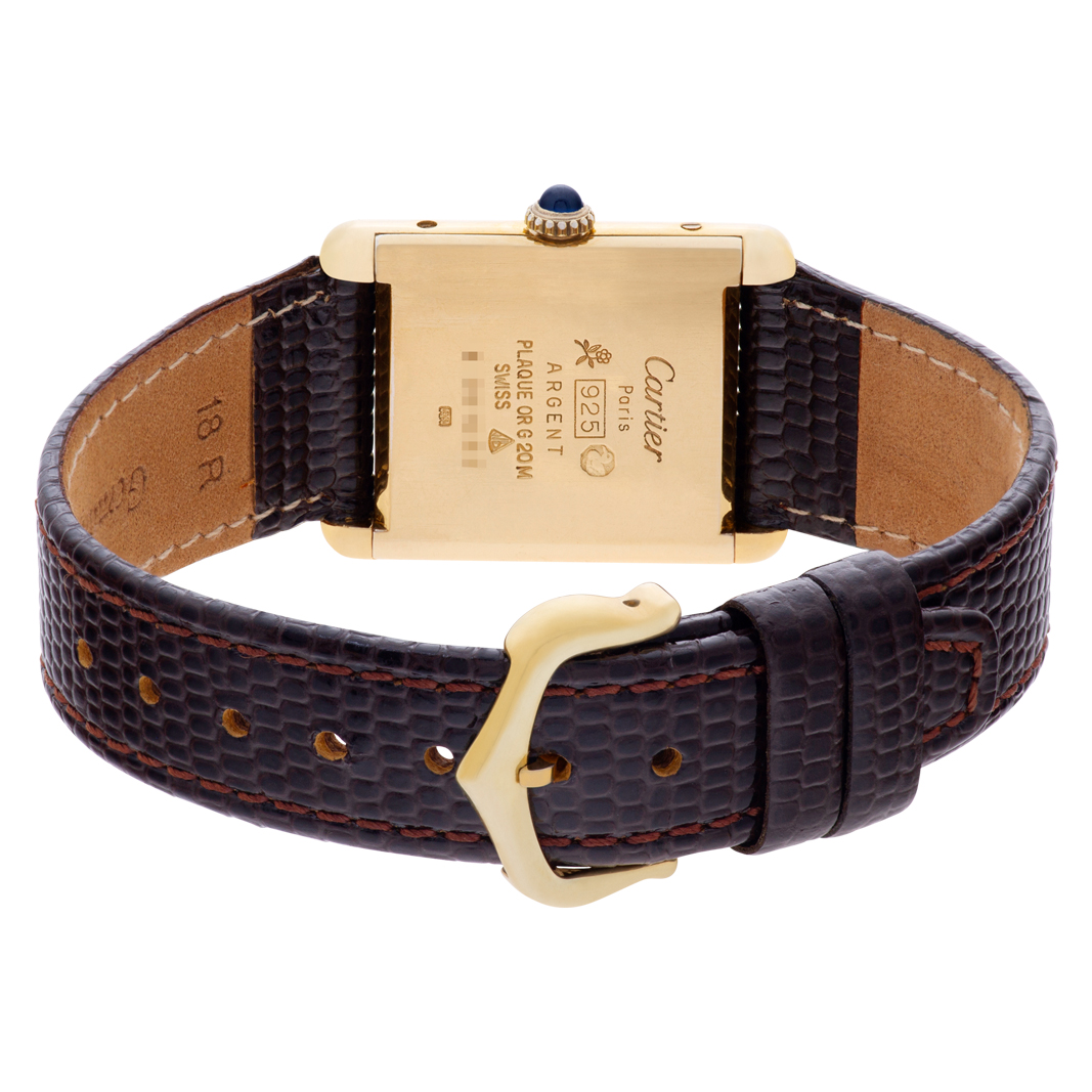 Cartier Cartier 1455 Tank Vermeil Manual Unisex Vermeil Watches Cartier Cartier 1455 Tank Vermeil Manual Unisex Vermeil Watches