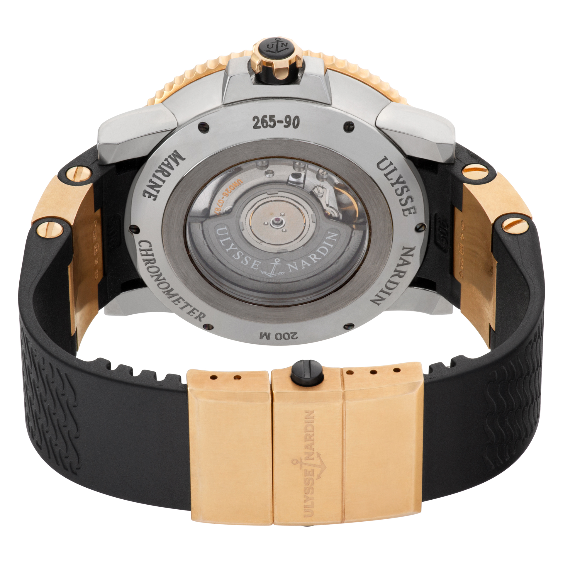 Ulysse Nardin 265-90 Maxi Marine Automatic Male 18k rose gold & titanium Watches Ulysse Nardin 265-90 Maxi Marine Automatic Male 18k rose gold & titanium Watches