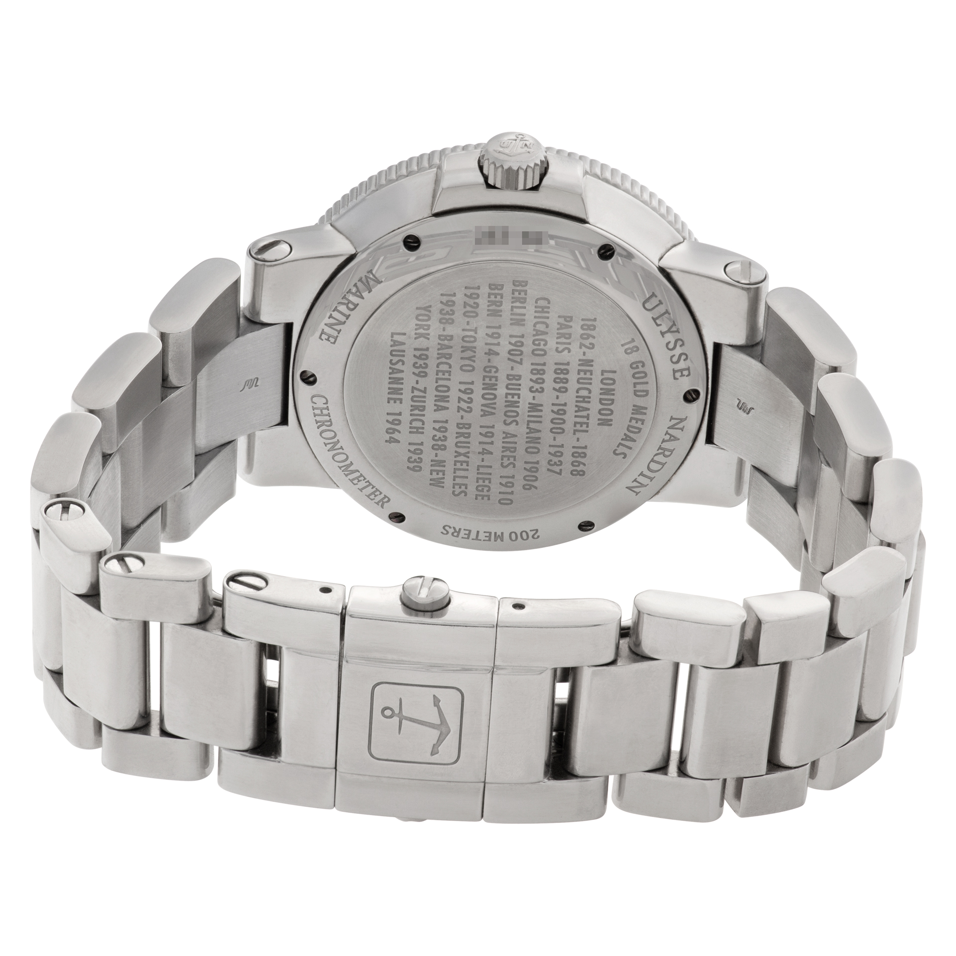 Ulysse Nardin 26366 Maxi Marine Automatic Male Stainless Steel Watches Ulysse Nardin 26366 Maxi Marine Automatic Male Stainless Steel Watches