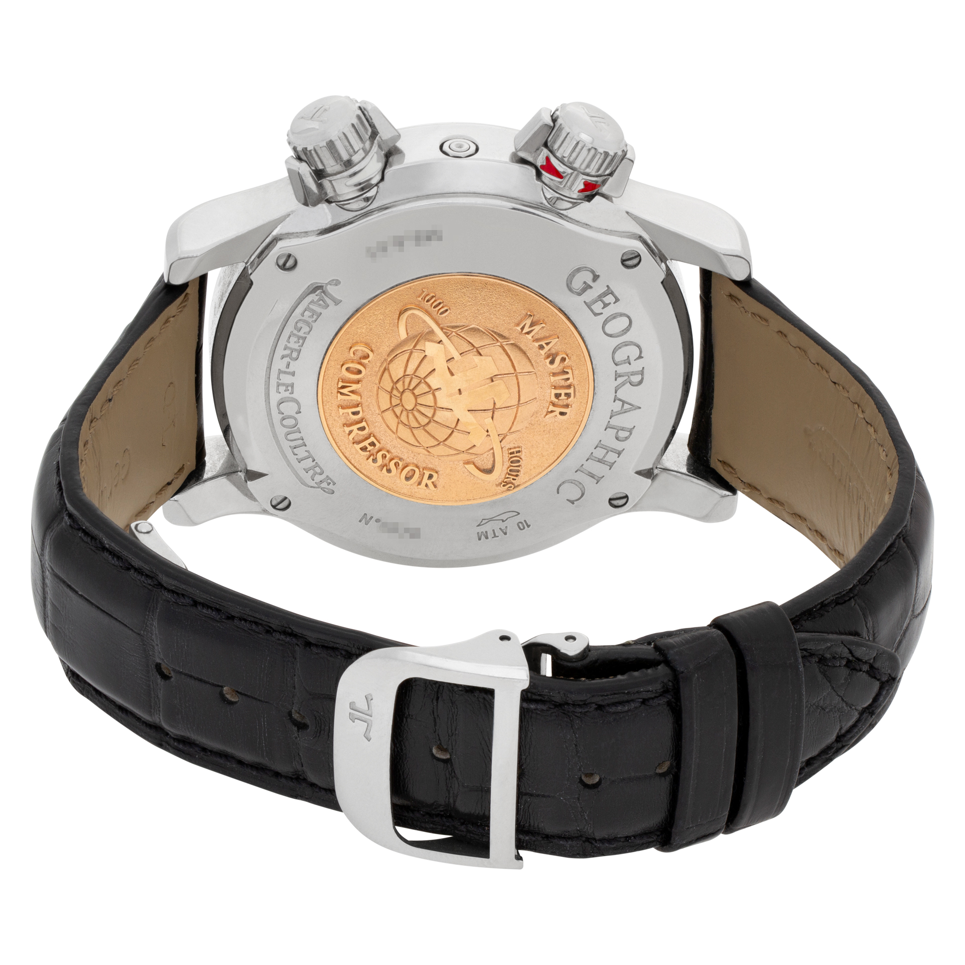 Jaeger LeCoultre 146.8.83 Geographic Automatic Male Stainless Steel Watches Jaeger LeCoultre 146.8.83 Geographic Automatic Male Stainless Steel Watches