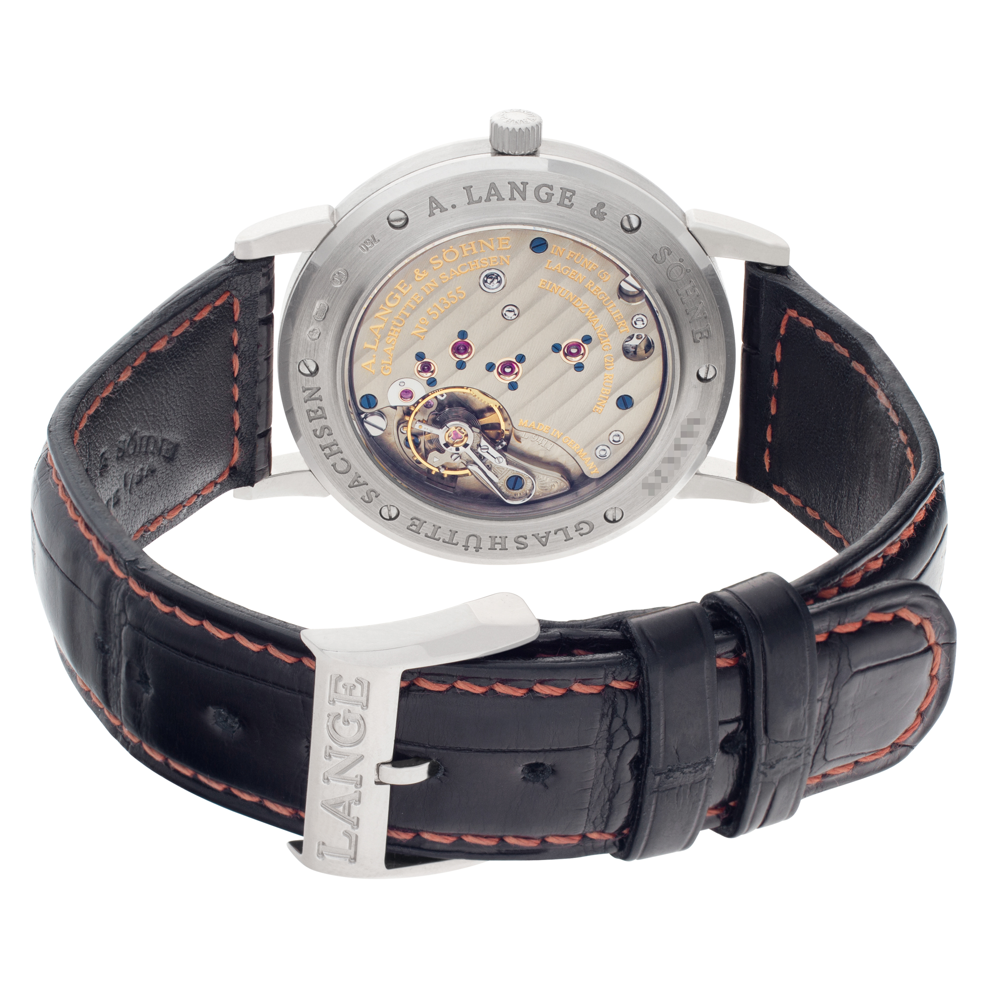 A. Lange & Sohne 206.029 Saxonia Manual Male 18k White Gold Watches A. Lange & Sohne 206.029 Saxonia Manual Male 18k White Gold Watches
