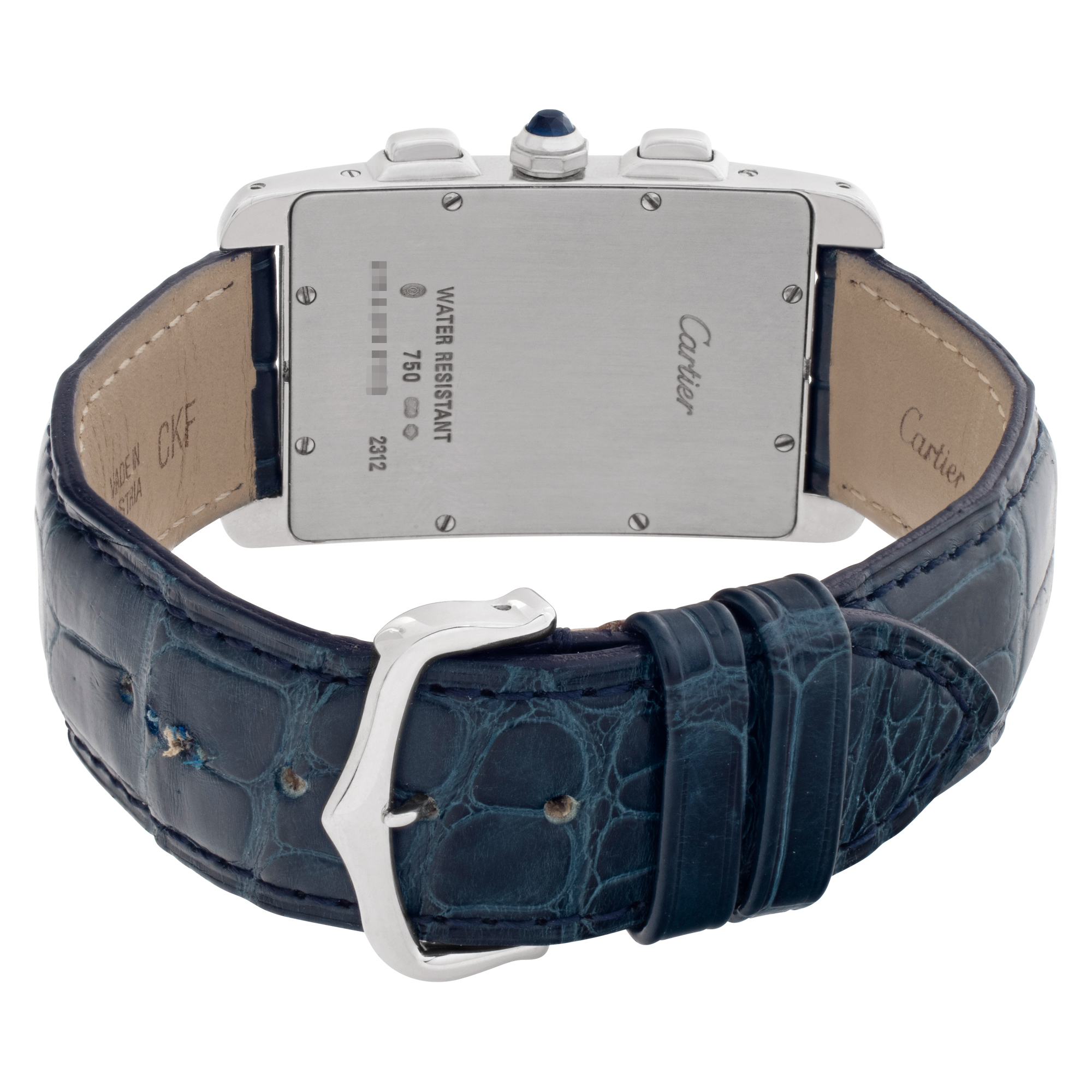 Cartier W2603356 Tank Americaine Quartz Unisex 18k White Gold Watches Cartier W2603356 Tank Americaine Quartz Unisex 18k White Gold Watches
