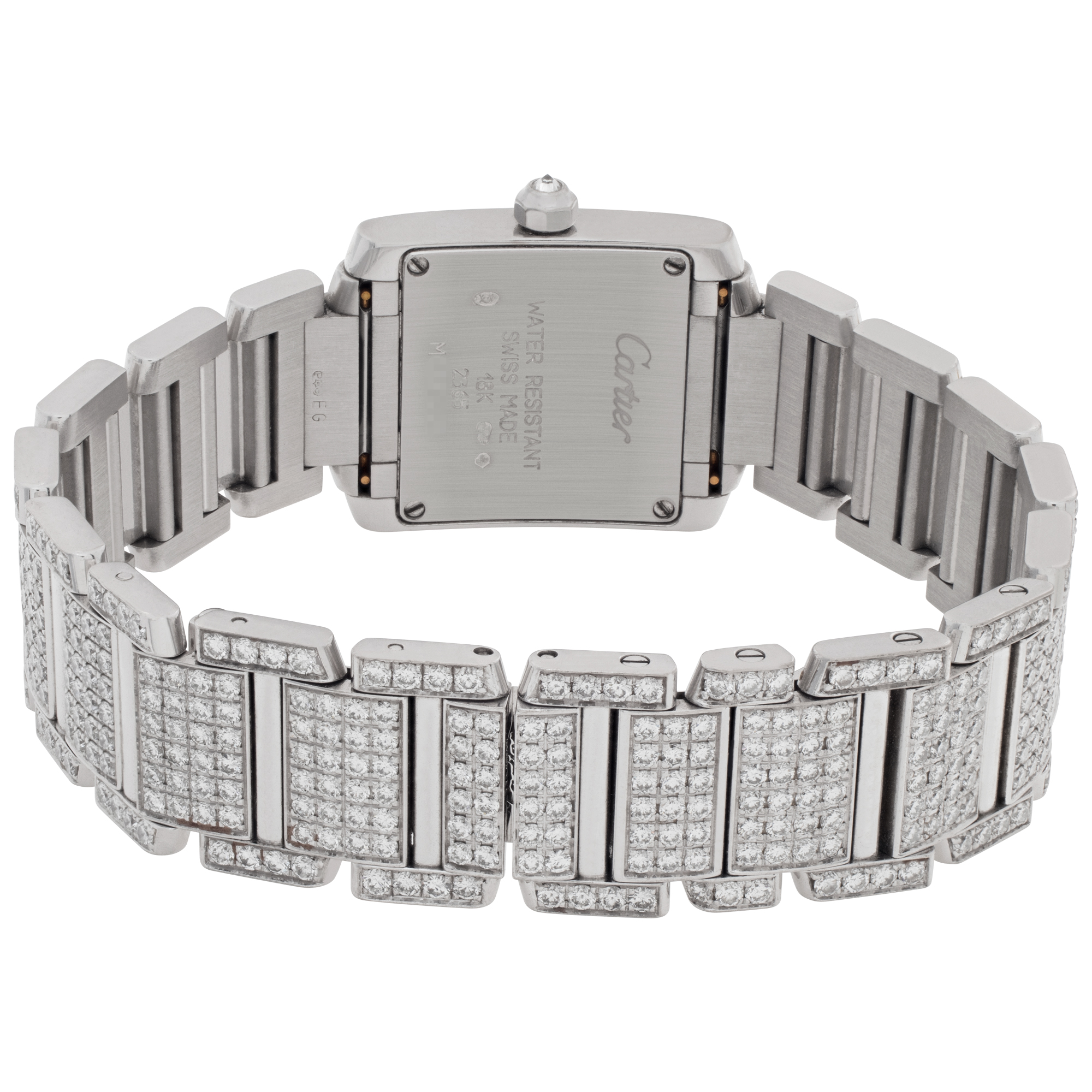 Cartier 2365 Tank Francaise Quartz Female 18k White Gold Watches Cartier 2365 Tank Francaise Quartz Female 18k White Gold Watches