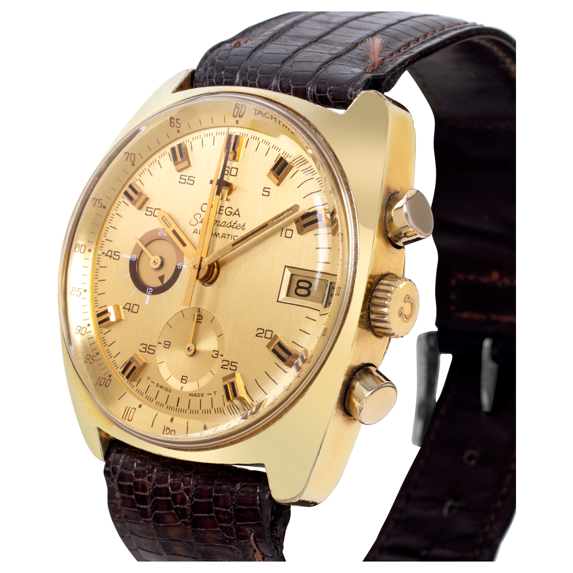 Omega 176 Seamaster Automatic Male Stainless Steel & Gold Plated Watches Omega 176 Seamaster Automatic Male Stainless Steel & Gold Plated Watches