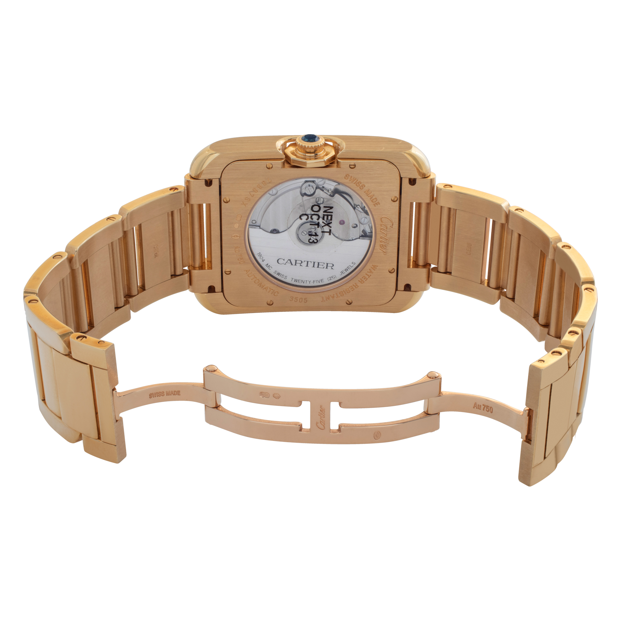 Cartier w5310018 Tank Anglaise XL Automatic Male 18k yellow gold Watches Cartier w5310018 Tank Anglaise XL Automatic Male 18k yellow gold Watches