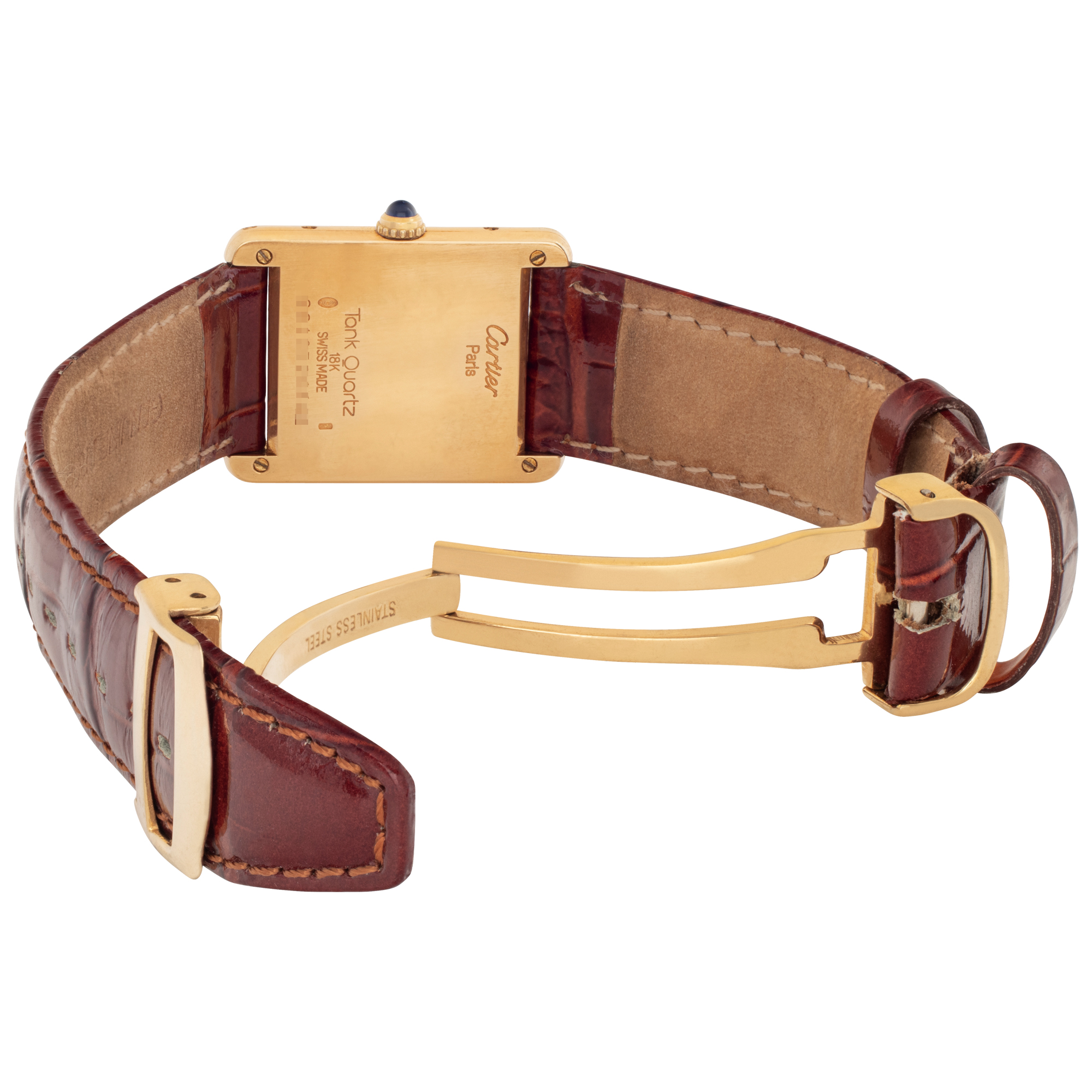 Cartier Cartier 1327 Tank Quartz Female 18k yellow gold Watches Cartier Cartier 1327 Tank Quartz Female 18k yellow gold Watches
