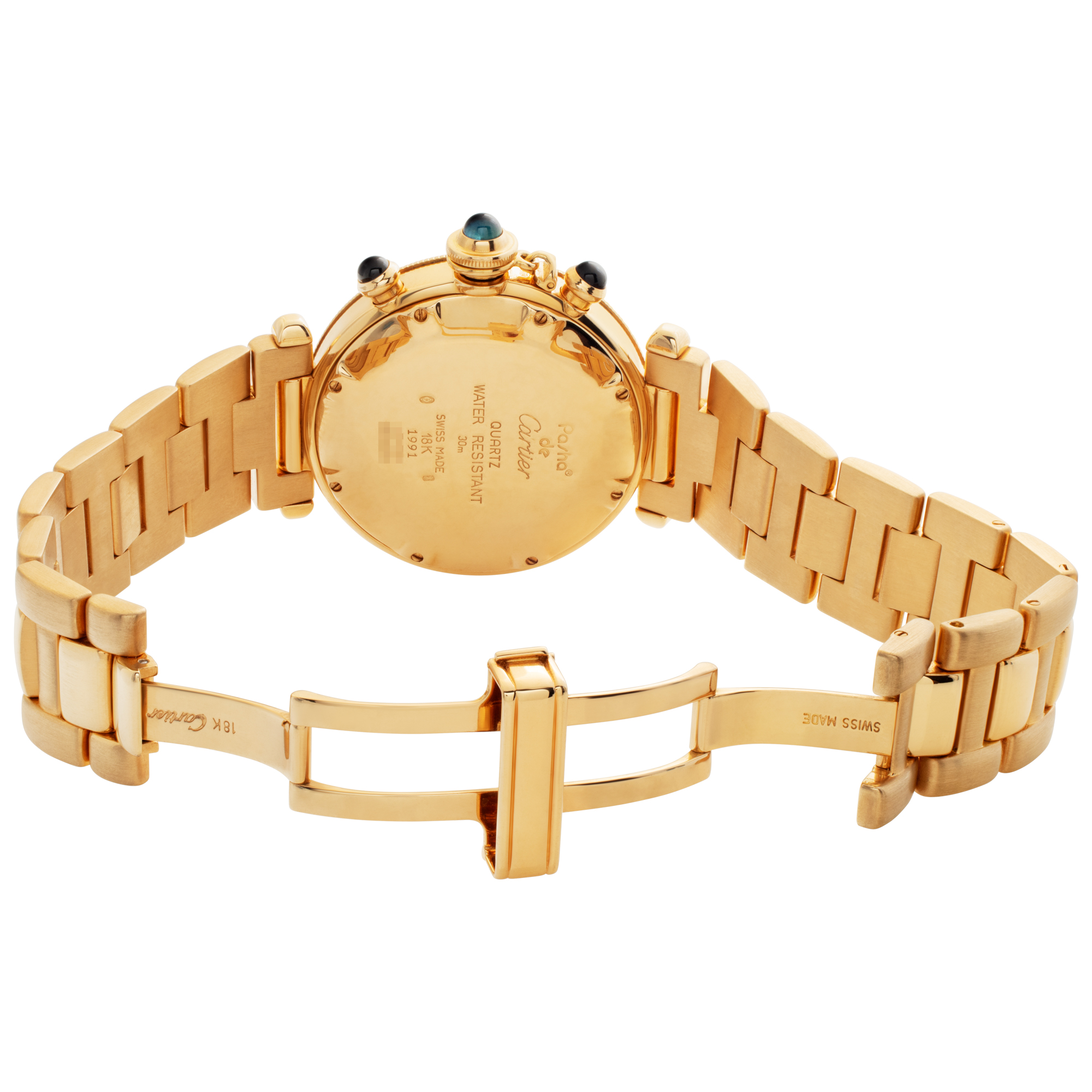 Cartier 30009 Pasha Chronograph Quartz Unisex 18k yellow gold Watches Cartier 30009 Pasha Chronograph Quartz Unisex 18k yellow gold Watches