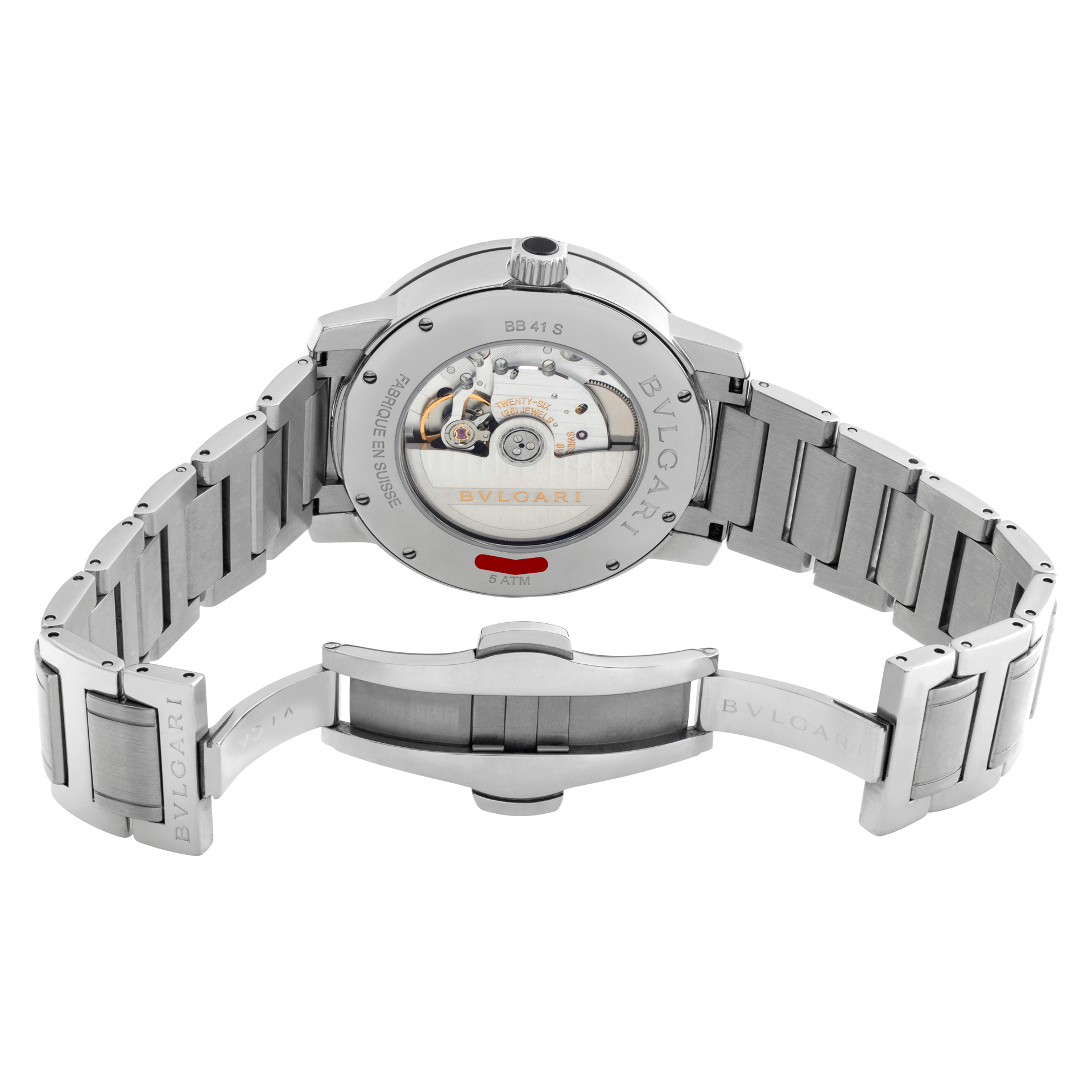 Bvlgari bb41S Classic Automatic Male Stainless Steel Watches Bvlgari bb41S Classic Automatic Male Stainless Steel Watches