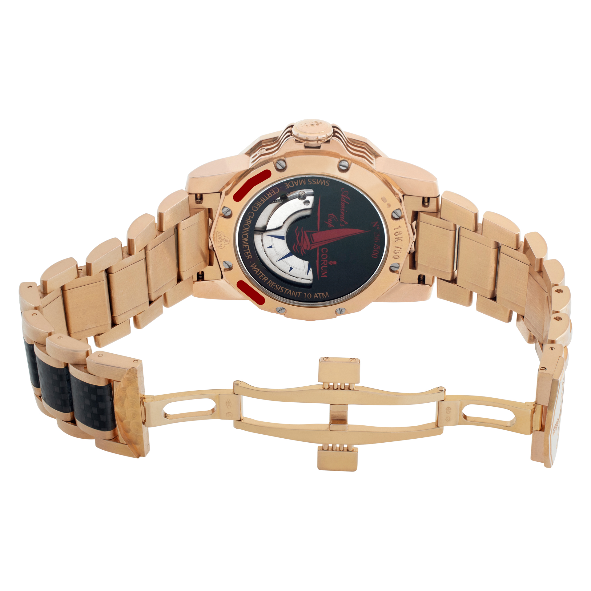 Corum 60223.01578 Admirals Cup Automatic Male 18K Rose gold & Carbon Watches Corum 60223.01578 Admirals Cup Automatic Male 18K Rose gold & Carbon Watches