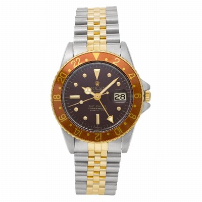 Rolex 1675 GMT-Master Automatic Male 18k yellow gold Replica Watches