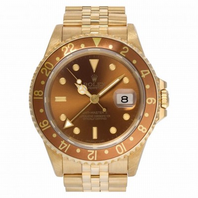 Rolex 16718 GMT-Master II Automatic Male 18k yellow gold Replica Watches