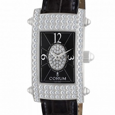 Corum 38.540.69 Moonlight Quartz Female 18k White Gold Replica Watches