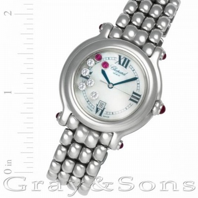 Chopard 278238-21 Happy Sport Quartz Female Stainless Steel Replica Watches