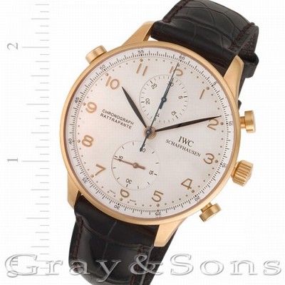 IWC 3712 Portuguese Manual Male 18k rose gold Replica Watches