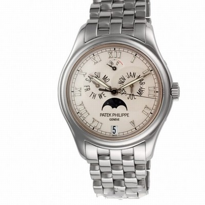 Patek Philippe 5036 Annual Calendar Automatic Male 18k White Gold Replica Watches