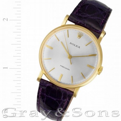 Rolex 9659J Precision Manual Male 18k yellow gold Replica Watches