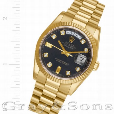 Rolex 118238 Day-Date Automatic Male 18k yellow gold Replica Watches