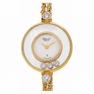 Chopard 4049 Happy Diamond Quartz Female 18k yellow gold Replica Watches