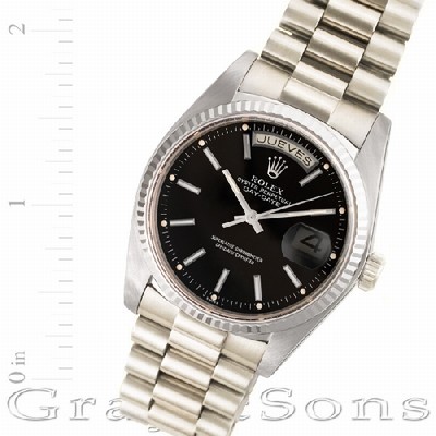 Rolex 18039 Day-Date Automatic Male 18k White Gold Replica Watches