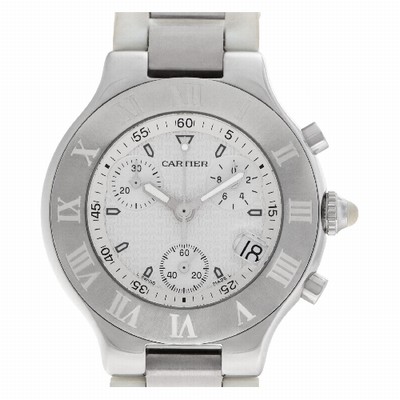 Cartier W10184U2 Chronoscaph 21 Quartz Unisex Stainless Steel Replica Watches