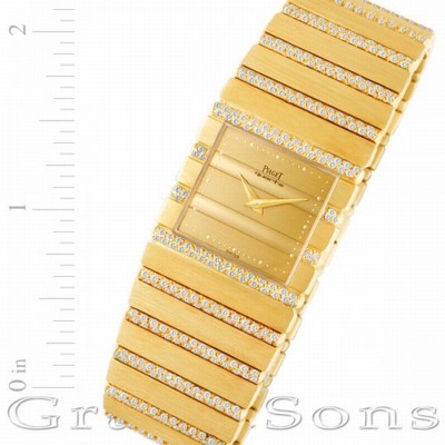 Piaget 7131 c701 Polo Quartz Male 18k yellow gold Replica Watches