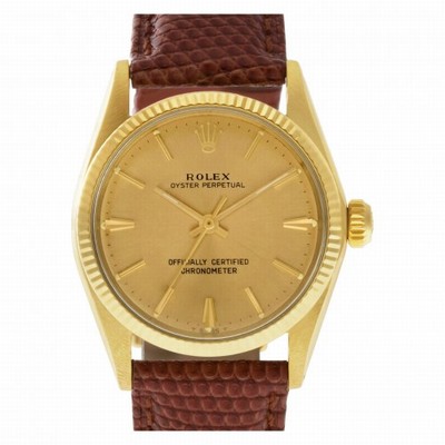 Rolex 6551 Oyster Perpetual Automatic Unisex 14k yellow gold Replica Watches