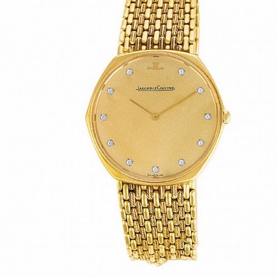 Jaeger LeCoultre 1200651 Classic Quartz Male 18k yellow gold Replica Watches