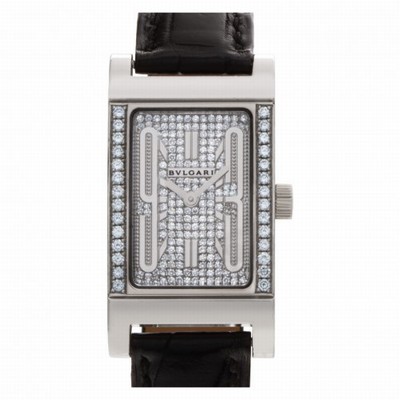Bvlgari RT W39 G Rettangolo Quartz Female 18k White Gold Replica Watches