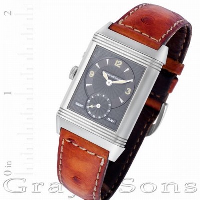 Jaeger LeCoultre 270.8.54 Reverso Duo Manual Male Stainless Steel Replica Watches