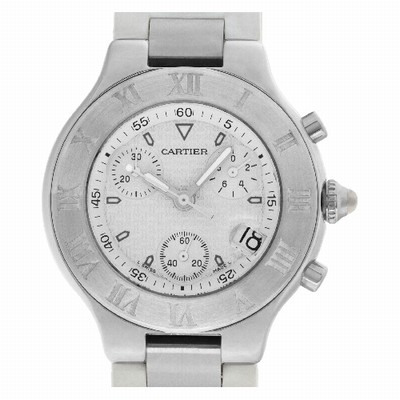 Cartier w10184U2 Chronoscaph 21 Quartz Unisex Stainless Steel Replica Watches