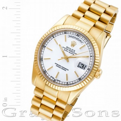 Rolex 118238 Day-Date Automatic Male 18k yellow gold Replica Watches