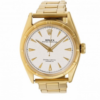 Rolex 6085 Oyster Perpetual Automatic Unisex 18k yellow gold Replica Watches