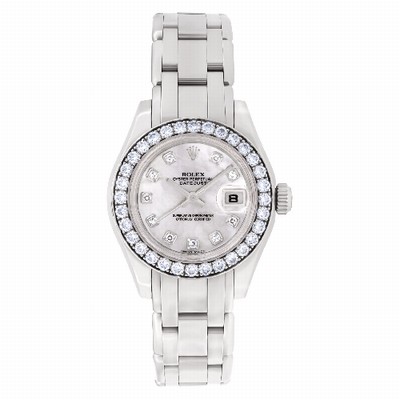Rolex 80299 Pearlmaster Automatic Female 18k White Gold Replica Watches