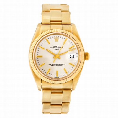 Rolex 1503 Date Automatic Male 14k yellow gold Replica Watches